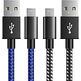6amLifestyle PS4 Ladekabel Nylon[3M 2 Pack] PS4 Controllerkabel, PS4 Kabel Micro USB Kabel, USB-Kabel für Sony Playstation 4, PS4 Slim/Pro, Xbox One, Schwarz-B
