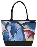VON LILIENFELD Handtasche Franz Marc Blaues Pferd Kunst Motiv Shopper Maße L42 x H30 x T15 cm Strandtasche Henkeltasche Bü