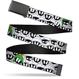 Buckle-Down Unisex-Kinder Web Belt Marvin The Martian 1.0' Gürtel, Mehrfarbig, Wide-Fits up to Kids Size 20