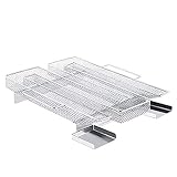 Encham Rauchgenerator Kaltraucherzeuger Kaltrauchgenerator Edelstahl Kaltraucherzeuger für Kugelgrill Smoker und Räucherofen 22,5 x 21 x 4 cm (Mehrweg)