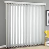 Vertikaljalousie mit 60 % Verdunkelung, Ersatzlamellen, 98 mm breit, für Zuhause, Büro, inklusive Kleiderbügel, Gewicht und Kette, 120 cm x 280