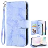 Asuwish Handyhülle für Samsung Galaxy J1 2016/Amp 2/Express 3/Luna Hülle mit Kartenfach Klappbar Leder Geldbörse Ständer Amp2 SM-J120A Handy Hüllen Schutzhülle Handyhüllen Cover Wallet Phone Case B