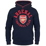 Arsenal FC - Jungen Fleece-Hoody mit Grafik-Print - Offizielles Merchandise - Geschenk für Fußballfans - Blau - Dunkelblau - 6-7 J