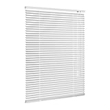 Ventanara® Jalousie Aluminium Weiß inklusive Montagematerial mit und ohne Bohren 90 x 130