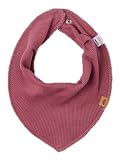 NAME IT Halstuch Baby Dreieckstuch UNI in Rippoptik Organic Cotton (Rosewine)