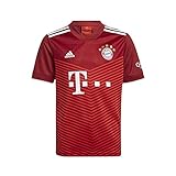 adidas Unisex Kinder Home 21/22 Fc Bayern München , T-Shirt, Fcb True Rot., 176