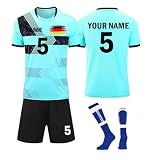Generisch Fußball Trikot mit Namen Logo Nummer Jungen, Neue Personalisierte Fussball Trikots, Deutschland Fußball Trikot S