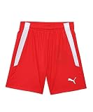PUMA Unisex Kinder Teamliga Jr Shorts, Puma Red-puma White, 140 EU