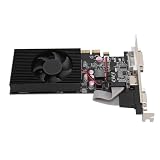 Naroote Computer-Grafikkarten, Grafikkarte Low-Profile-Grafikkarte GT730 4 GB GDDR3 128-Bit-Grafikkarte mit Lüfter PCIe 2.0 16X Gaming-Grafikkarte für Wins 10 11