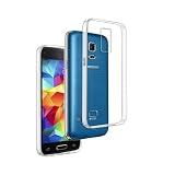 Transparent Silikonhülle TPU für Samsung Galaxy S5 Mini, Handyhülle Premium Kratzfest TPU Durchsichtige Schutzhülle, Ultradünne 0,33