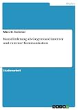 Kunstförderung als Gegenstand interner und externer Kommunik