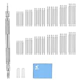 JOREST Uhren Federstegwerkzeug Set, Uhrmacherwerkzeug set, Uhrenwerkzeug zum Ersetzen des Uhrenarmband, Benutzerhandbuch, 56PCS (16-26mm) Federsteg