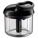 WMF Gourmet Gemüseschneider manuell mit Seilzug, Multizerkleinerer manuell 900ml, ideal für Gemüse, Zwiebeln, Knoblauch, Nüsse, Kräuter oder Obst,