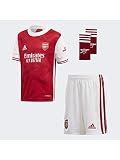 adidas Arsenal FC Saison 2020/21 AFC H Mini-Set, Unisex, Maract/Weiß, 110