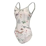 ModLatBal Damen Camisole Gymnastikanzug für Ballett, Tanz, Grils, V-Ausschnitt, Wald, S
