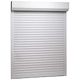 ZEYUAN Rollladen Aluminium, Aussenrolladen, Schrank Rollo, Außenrollo, Sonnenschutzrollo Außen, 120 x 150 cm Weiß