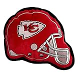 The 1st Ever Tough but Smooth Dog Toy NFL Kansas City Chiefs Football Helmet Tough Pet Toy A Premium Quality Doggie Toy with Built-in Squeaker Sports Fans Favorite Chew Toy