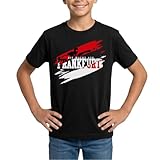 Spreadshirt Die Macht Aus Frankfurt Fußball Fan Kinder T-Shirt, 122/128 (7-8 Jahre), Schw