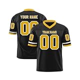 WSYZXXN Personalisiert American-Football-Trikot Custom Football Jersey Personalized Team Name & Number Sports Uniform für Kinder Junge Mädchen Herren Damen Personalisiert American Football Trik