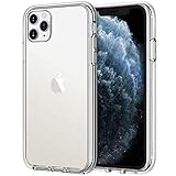 JETech Hülle für iPhone 11 Pro 5,8 Zoll, Nie Vergilbung Handyhülle Stoßfest, Schutzhülle Anti-Kratzt Transparent Rückseite (Durchsichtig)