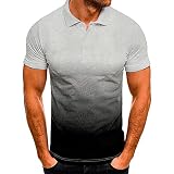 Poloshirt Herren Kurzarm Sommer T Shirt 2025 Regular Sportshirt Passform Workout Fitnessshirt Stretch Outdoor Shirt mit Tasche Strand Shirts Bequeme Casual Tops Männer Oberteile T-S