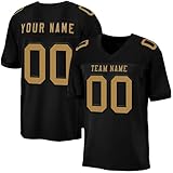 Personalisiertes American Football Trikot Herren Sporthemden Personalisierte Schnelltrocknend mit Namen Nummer Blank Atmungsaktiv Printed Practice Jersey Shirts Hip Hop Party Trikot für H