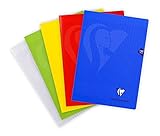 Clairefontaine 303181C - Heft Mimesys, DIN A4, 21x29,7cm, 70 Blatt 90g, französische Lineatur Seyès, Einband aus Polypropylen, farbig sortiert, 1 Stück
