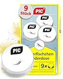 PIC Silberfische bekämpfen (9 Stück) - Silberfisch Köderdose zum Silberfische & Papierfische bekämpfen - Silberfischfalle als effektives Mittel gegen Silberfische & Kellerasseln - Langzeitwirkung