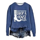 GFPGNDFHG Halloween Kostüm Hoodie I'm Fine Blood Muster Kapuzenpullover Strickjacke Mit Kapuze Hoodie Problem Gelöst Drucken Kapuzenpullover Zip Jacke Damen Blau-Weiß Gestreifte B