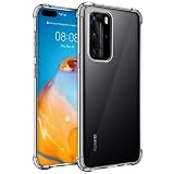 CoolGadget Ultra Crystal Clear Hülle für Huawei P40 Pro, Transparente TPU Schutzhülle mit Stoßschutz,