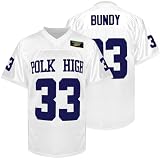 Ayoubaus 33 AL Bundy Fußballtrikot, blaues Hemd, 90er Jahre Hip-Hop-Kleidung, Party (weiß, XL)