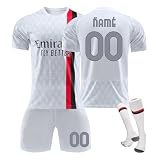 HGWOPGASD Personalisierte Fußball-Trikots Customizable Trikot Mit Eigenem Namen Individuelles Fußballtrikot Fußball Trikot Mit Namen Benutzerdefiniertes Fußballtrikot Für Kinder A14