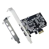 Jaywool PCI-E PCI Express FireWire Karte, IEEE 1394 Controller Karte mit Firewire Kabel, für Video, Audio üBertragung Usw