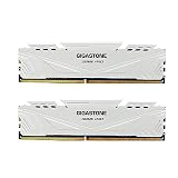 【DDR4 RAM】 GIGASTONE Game PRO 32GB Kit(2x16GB) DDR4 3200MHz PC4-25600 CL16-18-18-40 Intel XMP 2.0 AMD Ryzen 1.35V UDIMM 288Pin Nicht-ECC ungepuffert Desktop Hochleistung Arbeitsspeicher-Weiß