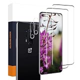 Carantee 2+2 Stück Schutzfolie für Panzerglas für Oneplus 8 Pro, Kamera Schutzfolie, Wasserdicht, 3D vollständige Abdeckung Oneplus 8 Pro Schutzglas, 9H Härte, Blasenfrei Oneplus 8 Pro Display