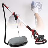 WXPXYBF Elektrischer Trockenbauschleifer mit Absaugung, 900–1200 U/min staubfreier Wandschleifer – Deckenschleifer mit ausziehbarem Schlauch für Trockenbau, Decke, Wand, B