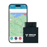 VIMCAR elektronisches Fahrtenbuch, finanzamtkonform, OBD2-Stecker inkl. 12 Monate Software-Lizenz, automatische Aufzeichnung | GPS, EU SIM Karte, universell, Fahrzeuge ab Baujahr 2001