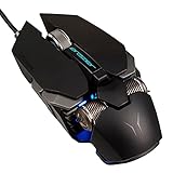 MEDION ERAZER X81666 USB Gaming Mouse Maus (12000DPI, PixArt PMW 3360, 6 Tasten OMRON Switches, DPI Scrollwheel, Farbanzeige, RGB Beleuchtung, Metall Mausgleiter, Sniper Key, MD88666)