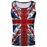 Generisch 2026 Patriotisches Muskel-Tanktop ärmelloses Trainingsshirt atmungsaktiv bequem sportliche Passform für Herren Alltag Freizeit (Red, XL)