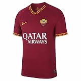 Nike Herren Fußballtrikot A.S. Roma 19/20 Stadium Home, Team Crimson/University Gold, L, AJ5559-613