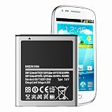Akku für Samsung Galaxy S3 Mini, [𝟏𝟖𝟎𝟎𝐦𝐀𝐡] Ersatzakku mit hoher Kapazität für Galaxy S3 Mini GT-i8190|Ace 2 GT-i8160|S7568|S Duos GT-S7562|S7568