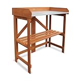 HABAU Pflanztisch aus Hemlocktanne, klappbar, FSC-Zertifiziert, 85 x 44 x 89