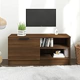 LAPOOH TV-Schrank Braun Ereiche 80x35x36,5 cm Holzwerkstoff, TV Lowboard, Fernsehschrank, Fernsehtisch, Fernseher Schrank, TV Sideboard, TV Board, TV Cabinet, TV Bank, TV