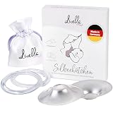 Livella | Silberhütchen aus 999er Silber mit 2x Comfort-Ring | Made in Germany | Hilfe bei gereizten Brustwarzen | Unterstützt feuchte Wundheilung beim Stillen | Wochenbett Stillhütchen (2 Stück)