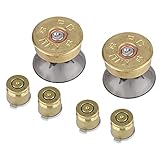 TYCIONG 6-teiliges Gold-Metall-Buttons & Thumbstick-Mod-Kit, Hohe Härte, Exquisites Design, Voll Kompatibel, Stabile Leistung PS4-Controller, Spielvergnüg