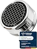 M. ROSENFELD HOME Strahlregler Wasserhahn Aufsatz Küche & Bad M24 (24 mm) Wassersparen 5 l/min - High Tech Anti Kalk Wasserhahn Sieb mit Filter - Luftsprudler aus Messing - In Italien herg