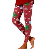 Generisch Yoga Leggings Damen High Waist Yogahose Bunt Gym Sport Leggings Tummy Control Running Workout - Stretch Kompressionshose mit Aufdruck Sexy Halloween Woman Kostü
