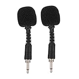 JOINPAYA 2 STK Mini-Mikrofon drahtloses Ansteckmikrofon tragbares Mikrofon Funkmikrofon konferenzmikrofon konferenz-mikrofon Gesangszubehör Mikrofon zur Rauschunterdrückung Kupfer Black
