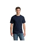 Gildan Blank Adult HeavyCotton T-Shirt Unisex, (G500). Navy