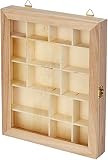 Artemio Display case, Wood, Beige, 23 x 28 x 4
